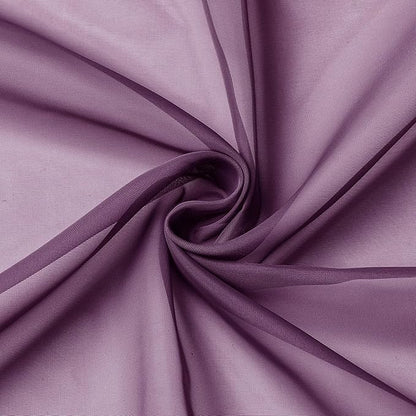 Aiyufeng Plum Purple Sheer Curtains 96 Inches Long 2 Panels, Solid Voile Top Dual Rod Pockets Stylish Breathable Drapes Window Treatment for Kid's Room/Bedroom/Living Room, 42W x 96L inches