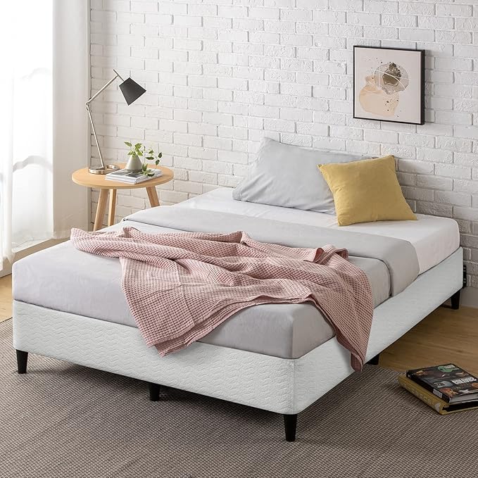 ZINUS Keenan Metal Mattress Foundation, Standing Box Spring, Headboard Brackets Included, Easy Assembly, King