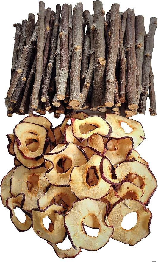50 Mixed Apple Chew Bonus Pack, (Plus Free Apple Slices) for Small Pets-Mewly Pet