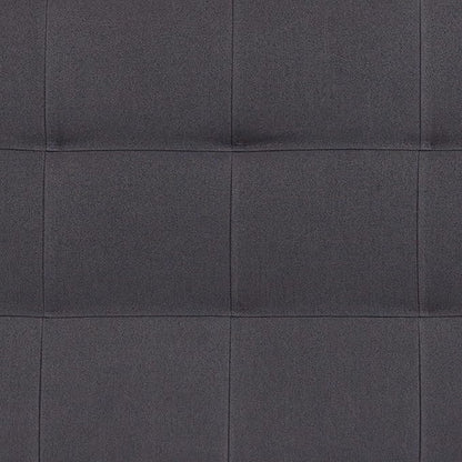 Flash Furniture Bedford Tufted Upholstered King Size Headboard in Dark Gray Fabric