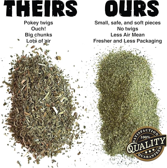 Fiend Catnip + Silvervine for Cats & Kittens Safety-Cut Premium Fine Cat Nip Blend with Vegan Silvervine + Sticker – Ultra Potent, North American – 1 Cup (34.5g) Go Ahead, Create a Monster!-Mewly Pet