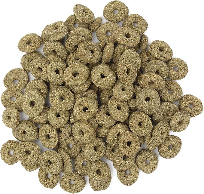 Vitakraft Nibble Rings Small Animal Treats - Crunchy Alfalfa Snack - for Rabbits, Guinea Pigs, Hamsters, and More (Pack of 2)-Mewly Pet