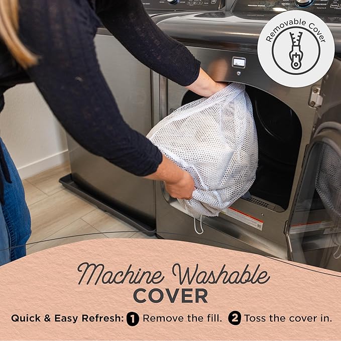 Best Friends by Sheri Lux Lounge Bed Calming Faux Fur Dog Bed, Oyster, Cream, Medium, 30" x 20"-Mewly Pet