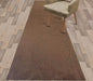 Custom Size Modern Geometric Pattern Carpet Runner Rug for Hallways, Slip Resistant Latex Rubber Backed, 31 inch Wide X Customized Length, Circles Brown, 31 inch X 18 feet