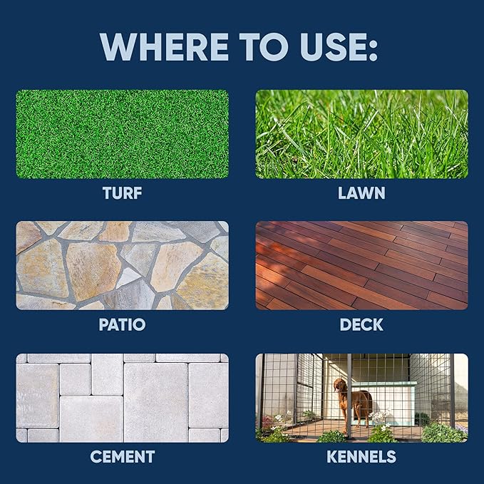 Eco Strong Outdoor Odor Eliminator Outside Dog Urine Enzyme Cleaner Powerful Pet, Cat, Animal Scent Deodorizer | Professional Strength for Yard, Turf, Kennels, Patios, Decks (160 oz Bundle w Sprayer)-Mewly Pet