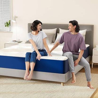 Swbvs Firm Queen Mattress, 12 Inch Cooling Memory Foam Queen Size Mattress with Removable Zippered Cover for Easy Cleaning, Pressure Relief & Firm Support