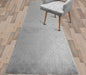 Custom Cut Non-Slip Runner Rug – 31" by 8 ft – Gripping Rubber Back – Cloud Grey – Perfect for Wide Hallways