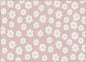 Flagship Carpets Schoolgirl Style Retro Daisies on Pink Educational Area Rug for Kids Room Seating Décor, Children's Classroom, Play Carpet for Teaching and Playroom, 5' x 7'6"