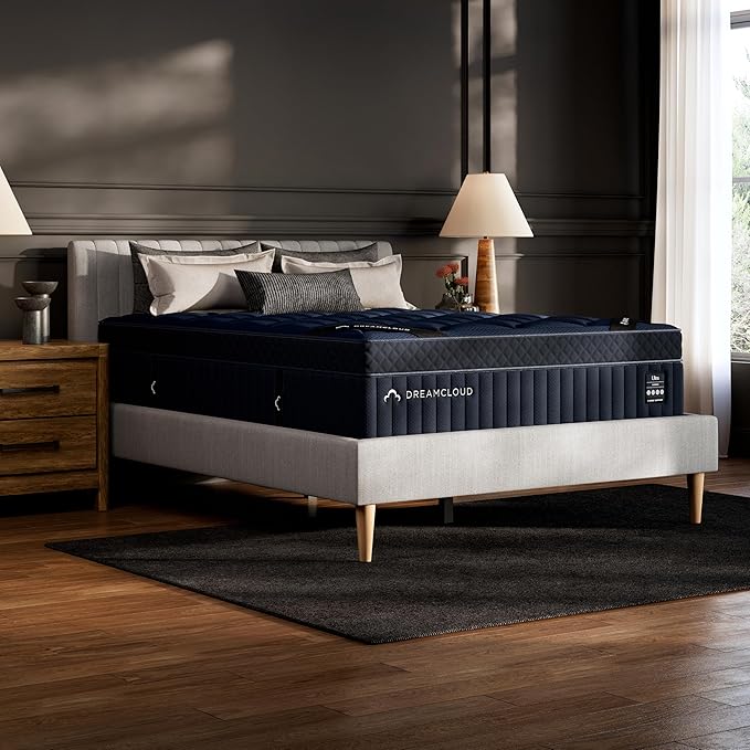 DreamCloud Ultra 15" Twin XL Mattress - Luxury Hybrid Gel Memory Foam - 365 Night Trial - Fiberglass Free - Forever Warranty - Mattress in a Box - CertiPUR-US® Certified
