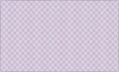 Flagship Carpets Schoolgirl Style Lavender Checkerboard Educational Area Rug for Kids Room Seating Décor, Children's Classroom, Play Carpet for Teaching and Playroom, 7'6" x 12', Purple