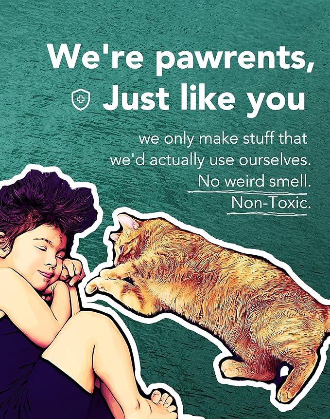 Lukamoo® Cute Cat Litter Mat (30’’x20’’), Extra-Large/XL, for Kitty Litter & Cute Cat Litter Box, Litter Trapping Mat (Long Hair White)-Mewly Pet