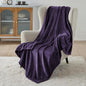 Bedsure GentleSoft Fleece Throw XL Blanket Purple - 300GSM Soft Lightweight Plush Cozy Blankets for Bed, Sofa, Couch, Travel, Camping, 50x70 inches
