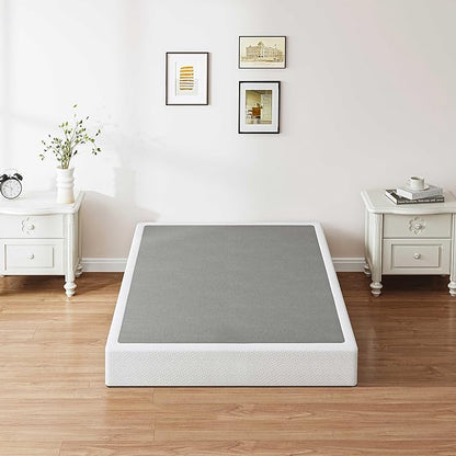 ZIYOO Twin XL Box Spring and Cover, 9 Inch High Profile BoXspring, Easy Assembly, Mattress Foundation, Heavy Duty Metal Steel Structure, Quiet Noise-Free Easy Assembly