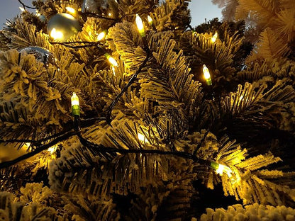 Battery Operated String Lights, 50 LED 18ft Christmas Lights Mini Lights with Timer & 8 Modes, for Christmas Tree Wreath Party Wedding Thanksgiving Decoration, Warm White