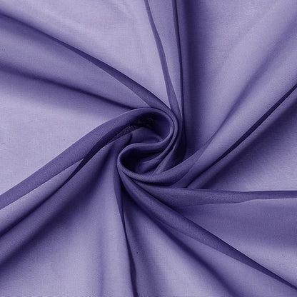 Aiyufeng Purple Sheer Curtains 96 Inches Long 2 Panels Set, Light Filtering Soft Airy Voile Rod Pocket Purple Sheer Window Drapes for Bedroom Living Room, Each 42Wx96L Inches