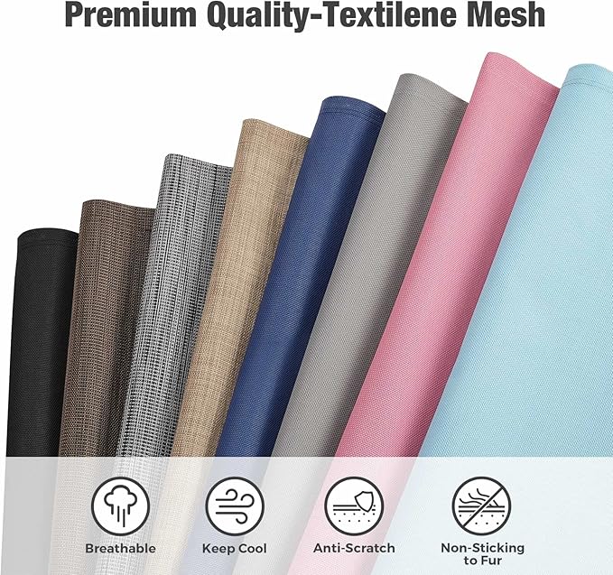 Veehoo Chew Proof Elevated Dog Bed - Cooling Raised Pet Cot - Silver Aluminum Frame and Durable Teslin Mesh Fabric, Unique Designed No-Slip Feet for Indoor or Outdoor Use, Brown, XX-Large, CWC2003-Mewly Pet