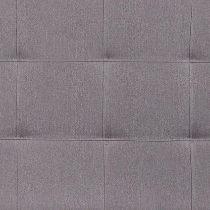 Flash Furniture Bedford Tufted Upholstered Twin Size Headboard in Light Gray Fabric