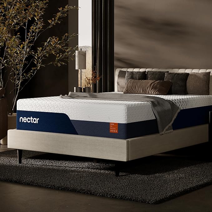 Nectar Ultra 15“ Cal King Mattress - Medium Firm - Cooling Fibers & Temperature Regulating Material - 4” Pressure Relief Layer - Zoned Ergonomic Support Layer - 365-Night Mattress Trial