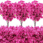 30 Pack Artificial Bougainvillea Floral 38" Silk Long Stem Bougainvillea Plants Hanging Table Centerpiece for Home Wedding Indoor Outdoor Decorations (Rose Purple)