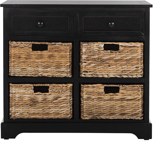 SAFAVIEH American Homes Collection Herman Vintage Black Storage Unit