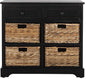 SAFAVIEH American Homes Collection Herman Vintage Black Storage Unit