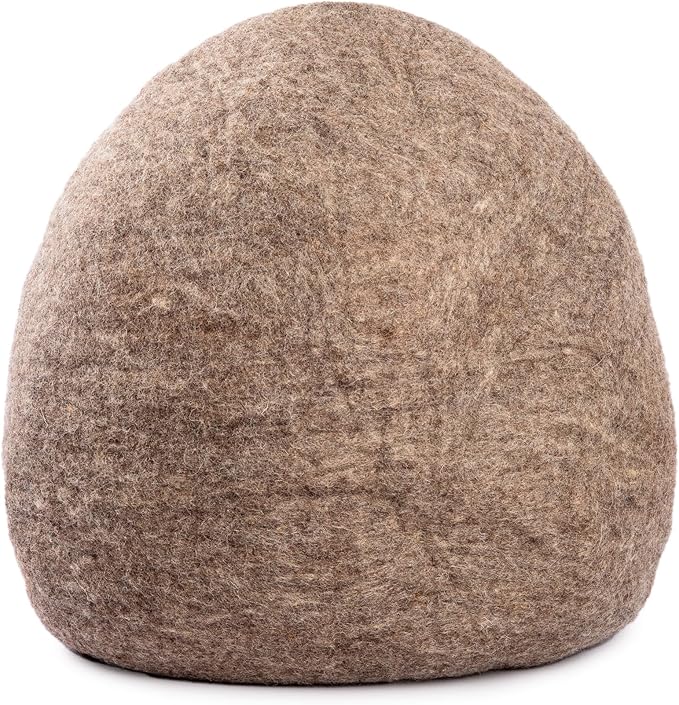 Luxurious Eco-Friendly Merino Wool Cat Cave Bed Sloth - Foldable Hideaway Pod for Indoor Cats - Premium Felt Kitten Beds - Covered Cat House for Ultimate Cozy Comfort by Woolygon-Mewly Pet
