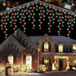 Toodour Red & Green Christmas Icicle Lights, 29.5ft 360 LED Icicle Lights, 8 Modes, 60 Drops, Window Curtain Led Christmas Light, Icicle Twinkle Light for Eaves, Party, Wedding, Xmas Decorations