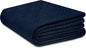 COTTON CRAFT Soft Cotton Thermal Blanket - Plush Herringbone Twill - All Season Luxurious Breathable Skin Friendly Lightweight Cooling Throw Blanket - Sofa Couch Travel Camping Dorm - Full Queen Navy