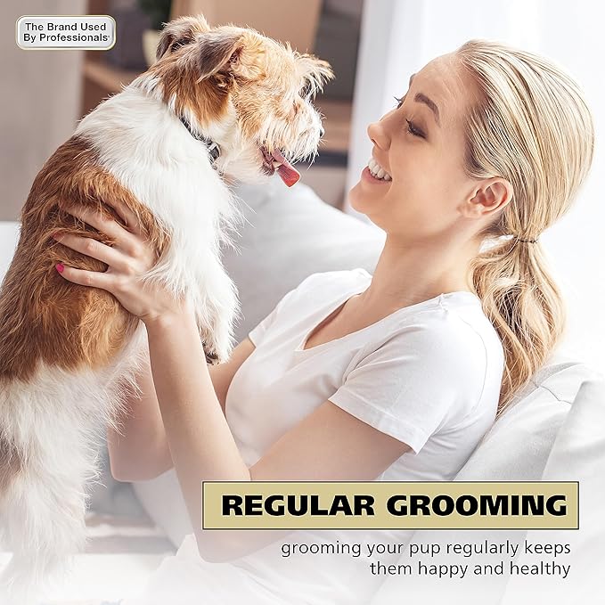 Wahl USA Quiet Pro Corded Dog Clippers for Grooming - Heavy Duty Compact Electric Dog Grooming Kit Hair Clippers for Dogs Cats Pets- Model 9181-Mewly Pet