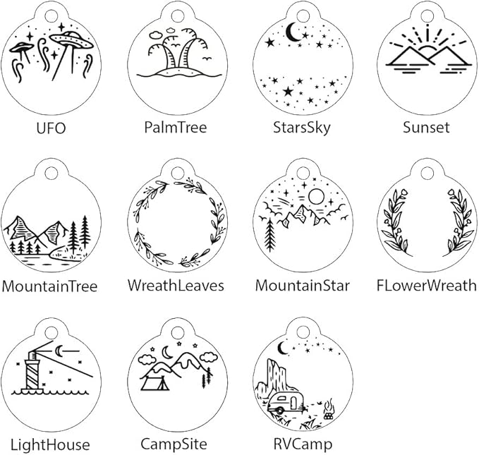 Personalized Dog Tag with 5 Lines of Custom Deep Engraved Durable Stainless Steel Pet ID Name Tag Designer Small Size Round-Mewly Pet