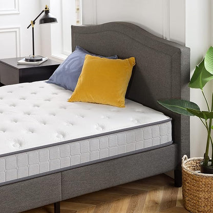 ZINUS 8 Inch Comfort Support Cooling Gel Hybrid Mattress, Twin, Tight Top Innerspring Mattress, Motion Isolating Pocket Springs, Mattress in A Box