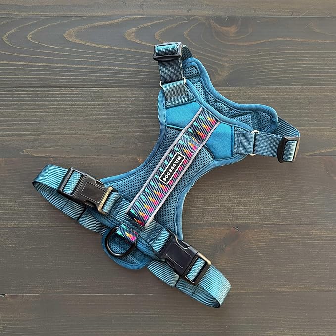 Wilderdog Lightweight Dog Harness with Reflective Straps - Large - Pacific Blue-Mewly Pet