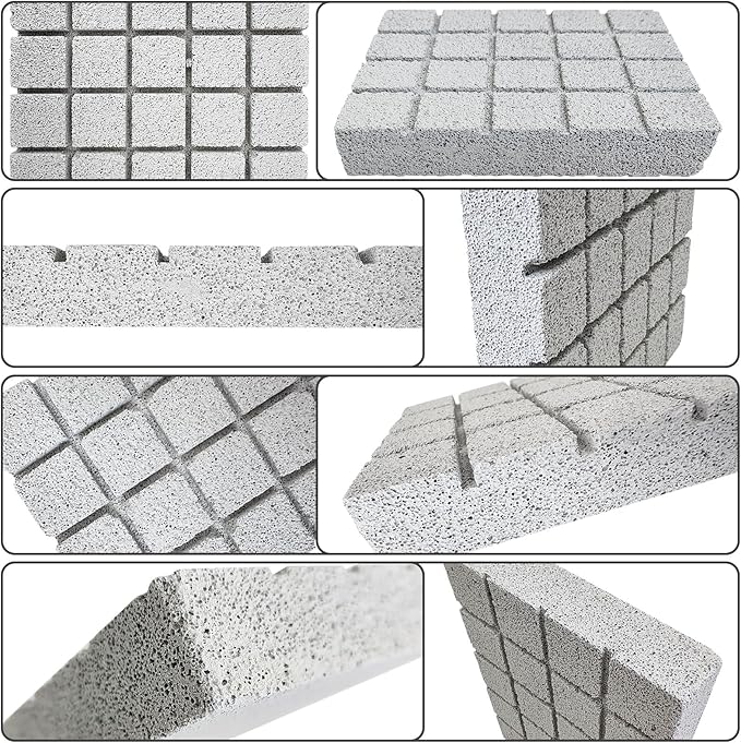 Hamiledyi 10PCS Rabbit Scratching Pad Bunny Lava Grinding Claw Board Small Animal Foot Pad Hamster Chew Toys for Gerbil Chinchilla Hedgehog Guinea Pig Cage Accessories-Mewly Pet