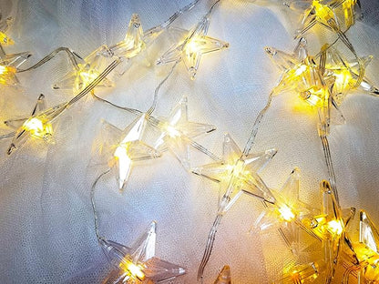 Comtelek Bed Canopy with LED Star Lights, Canopy Bed Curtain with RGB Color Changing String Lights with Smart App Control Remote for Princess Girls Bedroom, Suggested for Twin Full Queen King Bed