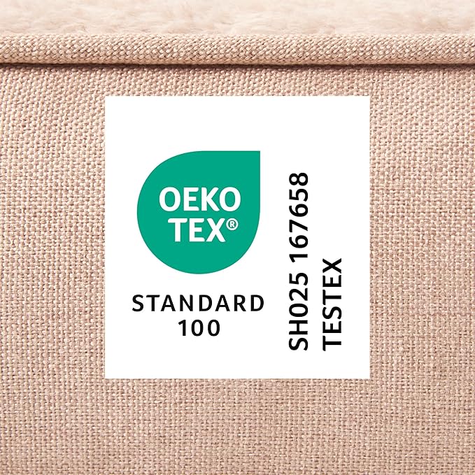 TOWN & COUNTRY EVERYDAY CuddleTown Comfy Solid Bolster Sofa Pet Bed, Supportive & Calming Egg Crate Foam, Non-Slip Bottom, Machine Washable Cover, Warm Taupe, Medium 28"x23"x8"-Mewly Pet