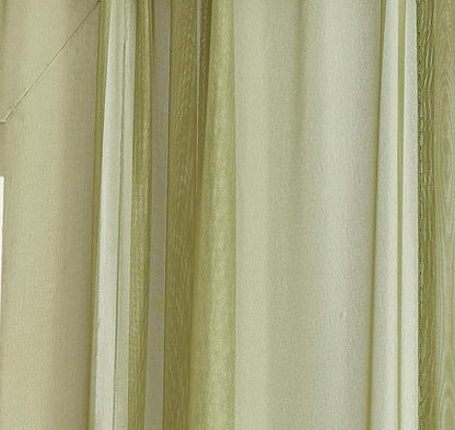 LinenZone Sage Window Scarf Valance in 360 Inch Size. Use Window Scarves as Canopy Bed or Backdrop Curtains, Curtain Scarf, or Sheer Fabric for Draping. (Amazing 55 x 360, Sage)