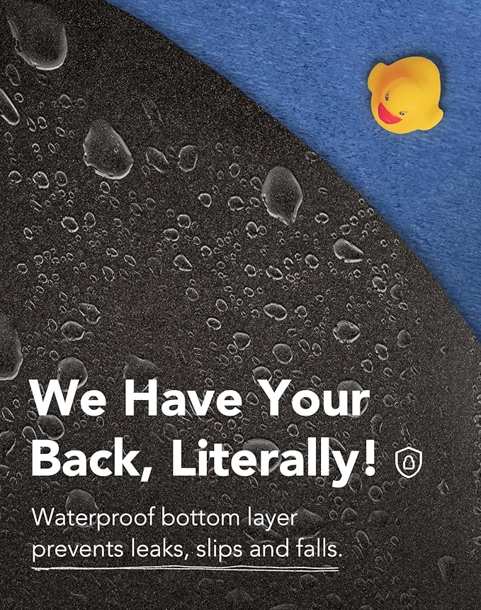 Lukamoo® Cute Cat Litter Mat (30’’x20’’), Large/L, for Kitty Litter & Cute Cat Litter Box, Litter Trapping Mat (Brown Tabby)-Mewly Pet