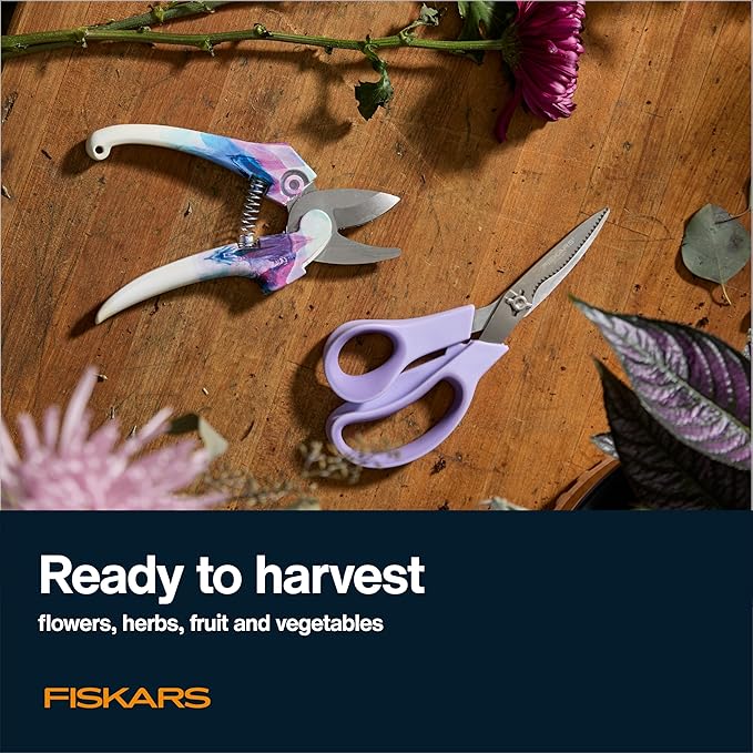 Fiskars Pruner and Veggie Shears Set, Explore Collection-Mewly Pet