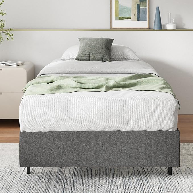 ZINUS 9 Inch Twin WonderBox(TM) Smart Box Spring, Quick Assembly Mattress Foundation, Durable Metal Frame, Grey