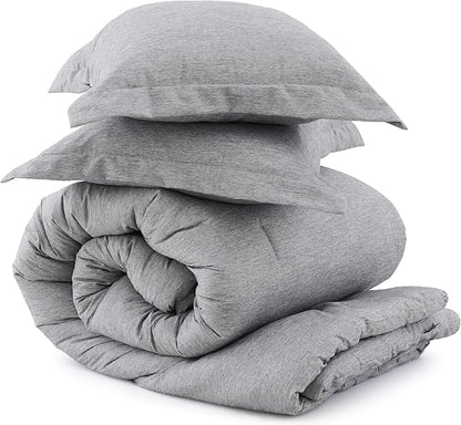 Bedsure Oversized King Comforter Set - Grey Soft Bedding for All Seasons, Cationic Dyed Bed Set, 3 Pieces, 1 Oversized King Size Comforter (120"x98") and 2 Pillow Shams (20"x36"+2")