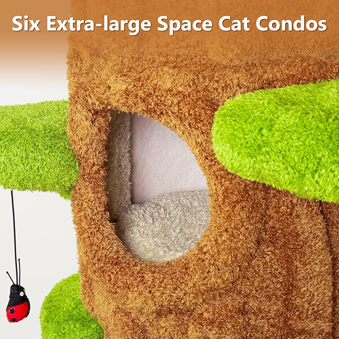 Luxury Cat Tree Tower for Indoor Cats,88.6" Tall Cat Tree,Multi-Level Furniture Activity Center with Scratching Posts Stand House Condo Funny Toys Kittens Pet Play House-Mewly Pet