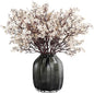 JAKY-Global Fake Fall Flowers Artificial for Decoration Faux Silk Babys Breath Floral Stems Home Indoor Halloween Decor Centerpieces Tables Vase Beige 12pcs