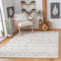 SAFAVIEH Arizona Shag Collection Accent Rug - 4' x 6', Ivory & Grey, Moroccan Design, Non-Shedding & Easy Care, 1.6-inch Thick Ideal for High Traffic Areas in Entryway, Living Room, Bedroom (ASG741F)