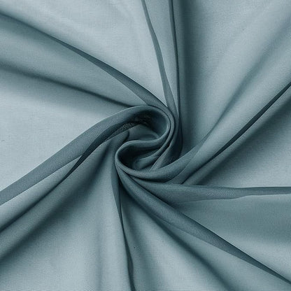 Aiyufeng Dusty Blue Sheer Curtains 54 Inch Length 2 Panels Set, Light Filtering Airy Rod Pocket Dusty Blue Window Curtain Treatment Drapes for Kitchen Bedroom Living, Each 42Wx54L Inches