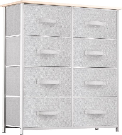 YITAHOME Dresser with 8 Drawers - Fabric Tower for Bedroom, Dresser & Chest of Drawers, Fabric Storage Tower, Organizer Unit for Bedroom, Hallway, Closets