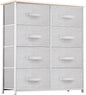 YITAHOME Dresser with 8 Drawers - Fabric Tower for Bedroom, Dresser & Chest of Drawers, Fabric Storage Tower, Organizer Unit for Bedroom, Hallway, Closets