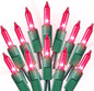 Christmas Lights Indoor Outdoor 100 Count Incandescent Light UL Certified Connectable Christmas Tree Lights with Green Wires for Xmas, Wedding, Holiday, Party, Home, Valentines Day Decoration(Pink)