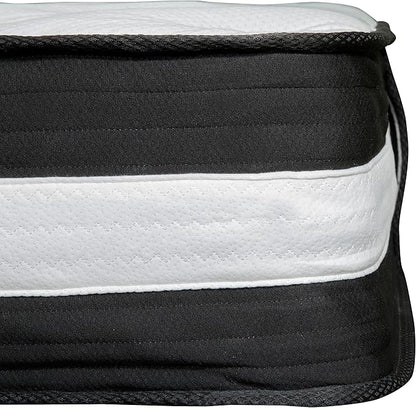 Flash Furniture Capri Comfortable Sleep 10" Hybrid Pocket Spring and Foam Mattress in a Box, Foam Pocket Spring Hybrid Mattress, Twin