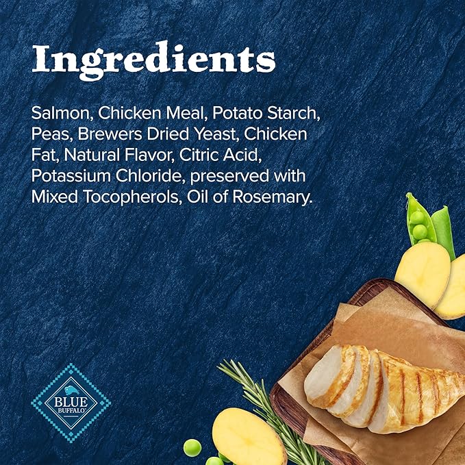 Blue Buffalo Wilderness High Protein Crunchy Cat Treats, Made with Natural Ingredients, Tasty Salmon Flavor, 2-oz Bag (Pack of 12)-Mewly Pet