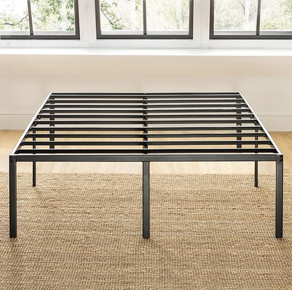 Best Price Mattress King Size Black Metal Bed Frame with 18 Inch Style
